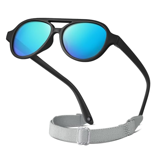 RIVBOS Brown/Grey Baby Sunglasses