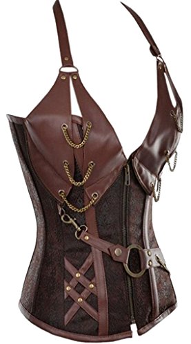 Alivila.Y Fashion Womens Steel Boned Retro Goth Steampunk Corset2
