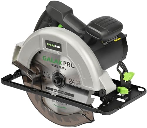 GALAX PRO 1400W Kreissäge – leistungsstark für Holz, PVC & Weichmetall | 62mm Schnitttiefe & 45° Neigung | Inkl. 185mm Sägeblatt