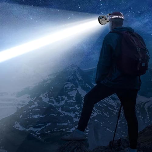 Proyector de luz frontal LED para pescar y correr de noche con seguridad 4