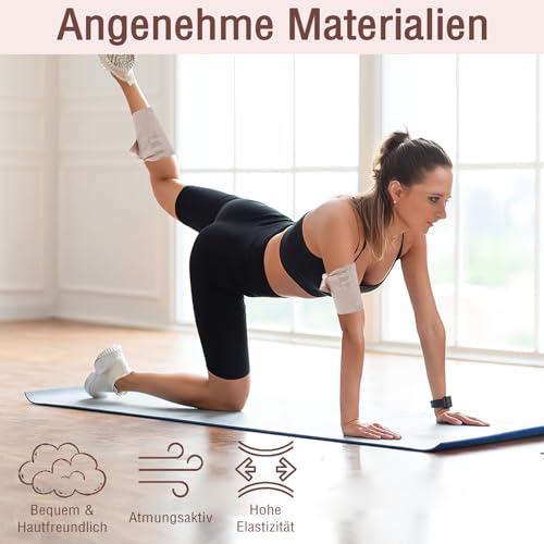 Deepton 9 Stück Elastische Binde, Fixierbinde mit 2 Clips, Medizinische Binden Verband, Elastische Bandage, Gedehnt Luftdurchlässig Wrap Kompressionsrolle für Handgelenke Knöchel Knie (5/7,5/10cm)