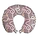 ABAKUHAUS Serpente Cuscino da Viaggio, Amazzonica Fauna Reptile Art, Accessorio in Schiuma di Memoria per Viaggio, 30 cm x 30 cm, Warm Taupe polvere
