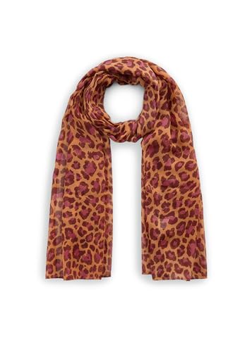 CODELLO Schal aus recyceltem Polyester mit farbigem Leo-Print