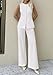 PRETTYGARDEN Women's 2 Piece Sets Summer 2026 Work Clothes Sleeveless Blazer Vest Pants Suits Spring Business Casual Outfits (White,Small)