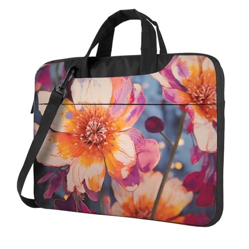 Sac ordinateur portable 13-15.6 pouces à fleurs pour vos trajets urbains