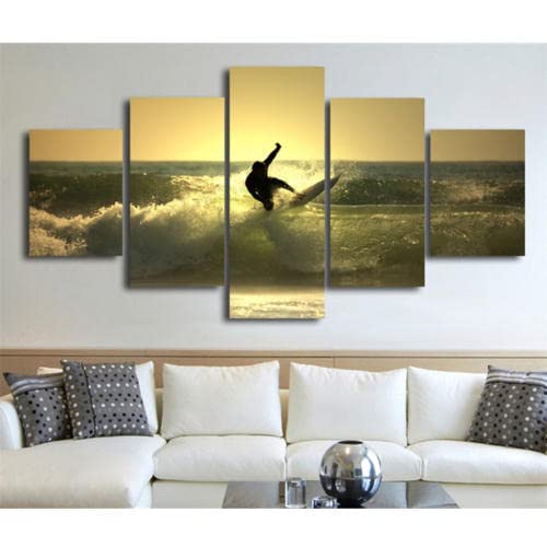 Peinture Diamant 5D Surfeur en kit complet grand format de forme ronde