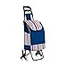 Produktbild Einkaufswagen, Treppensteigen, Einkaufswagen, Einkaufswagen Kleine Karren Ziehen Falten Trolley Karren,Blau,Wagen