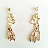 Ohrring-Typ, Ohrstecker Ohrring Silber Damenbolzen - Ohrringe Frauen - Ohrringe Personality Einfache Metall Giraffe Hirsch Tierohrring - Geschenk   Splitter