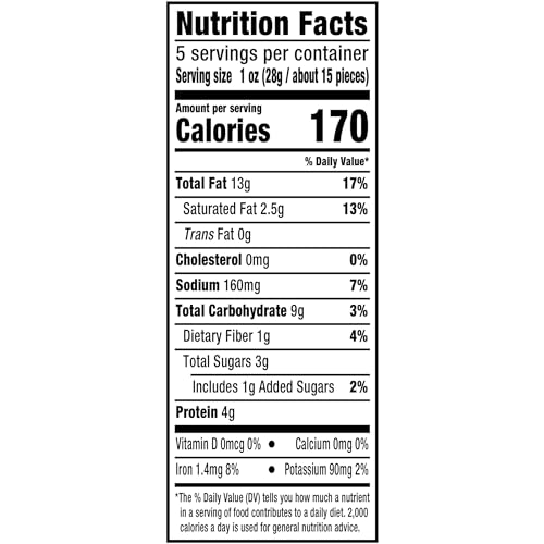 Image of PLANTERS Cashews Rosemary & Sea Salt, Party Snacks, 5 Oz Bag (Pack of 2)