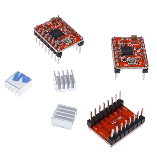 A4988 Stepstick Stepper Motor Driver Module 3 Pcs Pcb Red