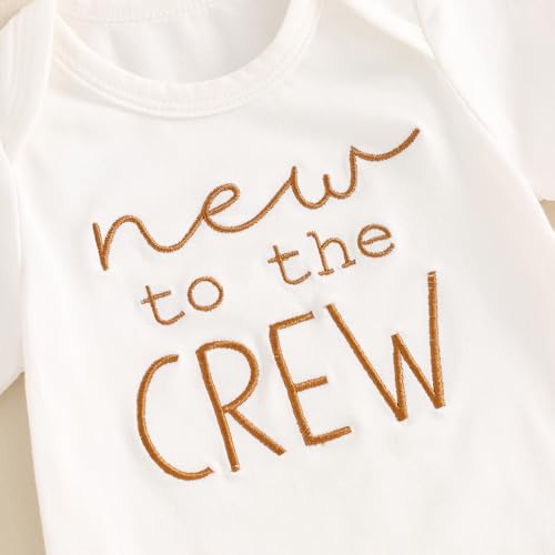 Twopumpkin Newborn Baby Boy Girl Clothes Outfits Short Sleeve Romper Bodysuit Cotton Pants and Hat Coming Home Outfit4