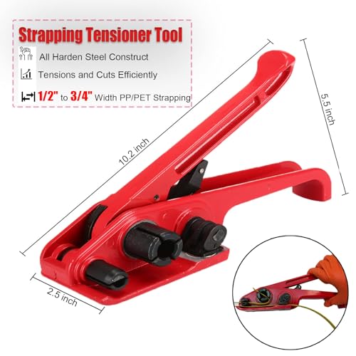 Newanran 002# Packaging Banding Strapping Kit Tensioner Tool Sealer thumb #3