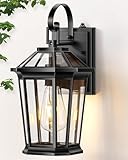 VIANIS Außenwandleuchten, netzbetrieben, schwarz, Außenbeleuchtung für...