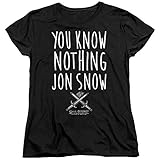 Game of Thrones You Know Nothing Jon Snow Women's T Shirt, You Know Nothing Jon Snow, Medium