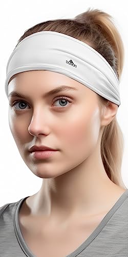Image of Duwoni Sports Headbands for Men, Moisture Wicking Workout Headband, Sweatband Headbands for Running,Cycling,Football,Yoga,Tennis,Hiking,Hairband for Women and Men