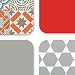 Produktbild Vénilia Tischset Marrocan Autumn, Platzset für Esszimmer, Esstischmatten, Telleruntersetzer, Platzdeckchen, abwischbar, lebensmittelecht, 45 x 30 cm, 4 Stück