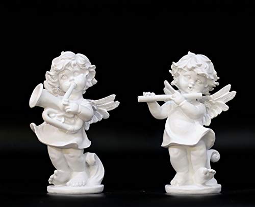 Ange flûte objet décoration maison extérieur artisanat cadeau original