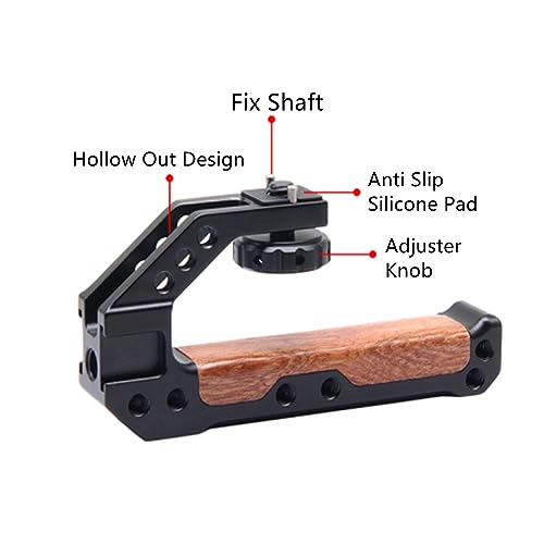 Mango superior de madera FUGASUN para grabaciones estables en cine digital 5