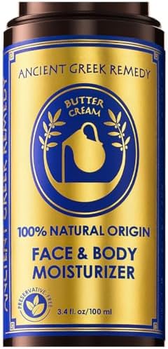 Organic Face Moisturizer for Dry Skin, Hydrating Facial & Body Butter Cream