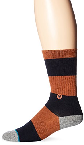 Stance Men's Cadet 2 Bold Wide Stripe Arch Support Classic Crew Sock