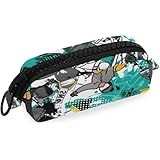 ペンケース おしゃれ 高校生 筆箱 大容量 女の子 ふでばこ 中学生 小学生 ペンポーチ 化粧ポーチ スキー グリーン 緑 かわいい 可愛い キャンパス ポーチ ケース 文房具 文具 可愛い