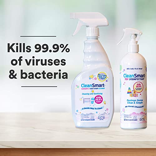 CleanSmart Toy Disinfectant Spray Kills 99.9% of Viruses and Bacteria, Rinse Free, 16 oz Bottle, (Pack of 2) - Thumbnail 3