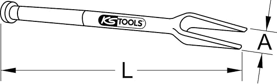 KS TOOLS Separating and Assembly Fork, 31mm