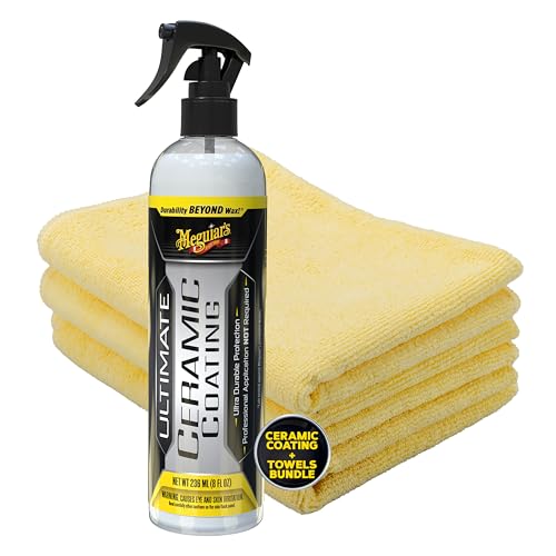 Kit Ultimate Ceramic Coating y Toallas Microfibra Meguiar's