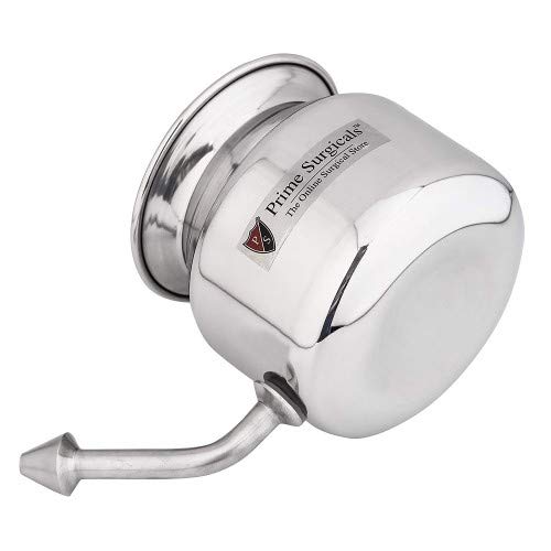 Roks PrimeSurgicals Premium Stainless Steel Jal Neti Pot