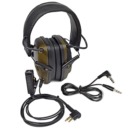 Auriculares con reducción de ruido activa de 23 dB y amplificación acústica HYS para Motorola