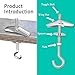 Hook Toggle Heavy Duty 1/5 Inch Toggle Bolts Set - 16 Packs Swag Hooks for Hanging Plants, Ceiling Anchor Hooks & Drywall Ceiling Hook Bolts Kit with Screws, Wing Nuts & Washers