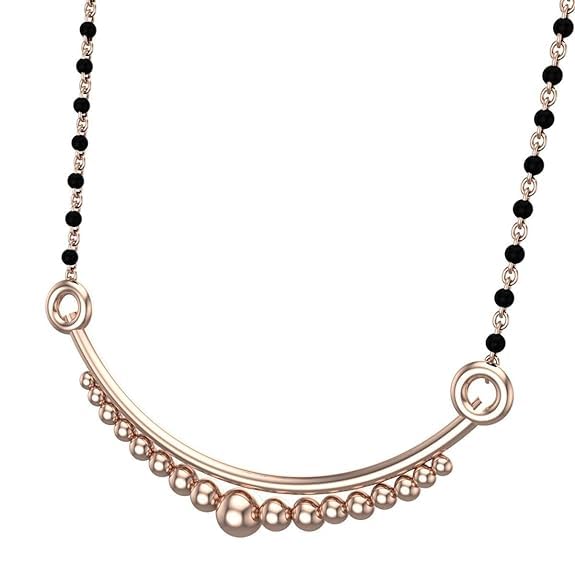 Image of DISHIS 22K /18K /14K Rose Gold Mangalsutra Pendant for Wome BIS Hallmarked Gift for Wife