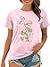 MAIHUN Womens Easter Shirts Floral Rabbit Bunny Eggs T-Shirt Easter Gift Tee Tops