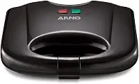 Sanduicheira e Grill Arno SACB, Antiaderente, Preta, 220V, Fácil Limpeza, Compacta e Versátil