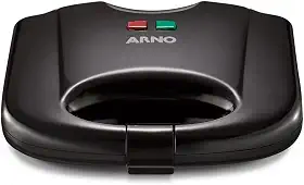 Sanduicheira e Grill Arno SACB, Antiaderente, Preta, 220V, Fácil Limpeza, Compacta e Versátil