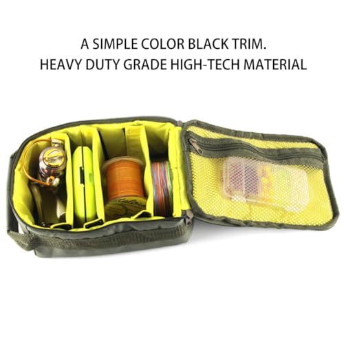 Bolsa Multifuncional para Carrete de Pesca, Funda Resistente de Dacron para Equipo miniatura 6