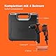 BLACK+DECKER 710W Hochleistungs-Bohrhammer mit 0-2800 U/min, mit 4 Bohrern und Kitbox, BEH710K-QS