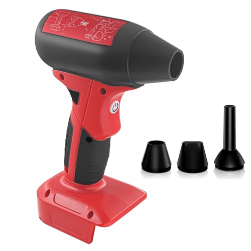 Handle Jet Dry Blower Turbo Fan for Milwaukee 18V for M18 Battery 130000RPM Adjustable Wind Speed Cordless Portable Handheld Blowers for Car Leaf Blower Cleaning Camping (Battery not Included)