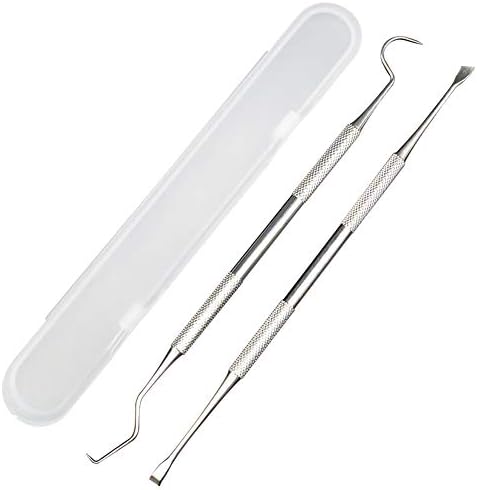 Professional Dental Tools, Langsum Stainless Steel Teeth Cleaning Tools for Dentist, Personal Using, Pets, Dental Hygiene Kit with Dental Scaler Pick, Tooth Tartar Scraper Remover and Storage Box