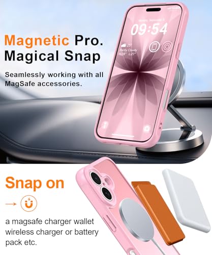 Image of MOCCA Magnetic Shockproof for iPhone 17 Case,Pink