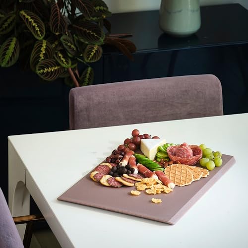 LINE+ARC Cut & Serve Board (Cantaloupe) — BPA-Free Geometric Cutting/Charcuterie Board — Dishwasher Safe Dual Sided Chopping Non-Slip Juice Groove Modern Knife-Friendly Cute Kitchen Plastic Orange by LINE+ARC - Used condition - Image 9