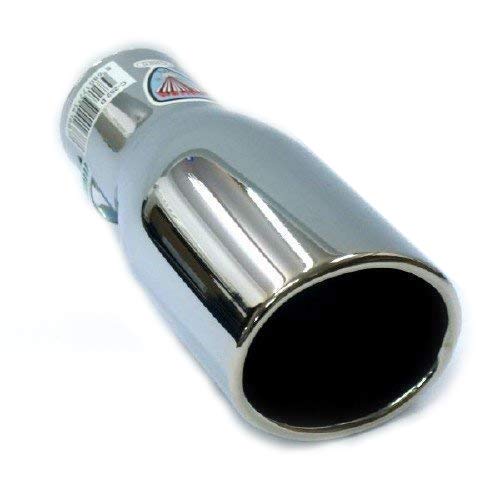 Auspuffblende Oval Edelstahl - Universelle Auspuffspitze 43-57mm Für Auto Tuning