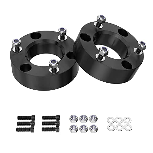 2.5" Front Leveling Lift Kit Compatible with 2007-2022 Silverado/Sierra 1500, Leveling Lift Kit for 2007-2022 Silverado/Sierra 1500 Forged Front Strut Spacers Raise the Front of your Car by 2.5"