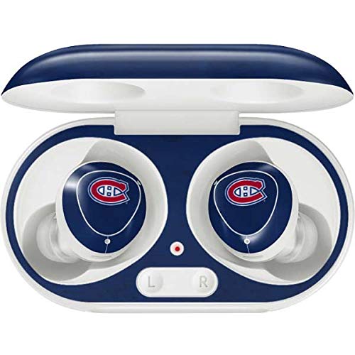 Skinit Decal Audio Skin Compatible with Samsung Galaxy Buds+ - Officially Licensed NHL Montreal Canadiens Distressed Design
