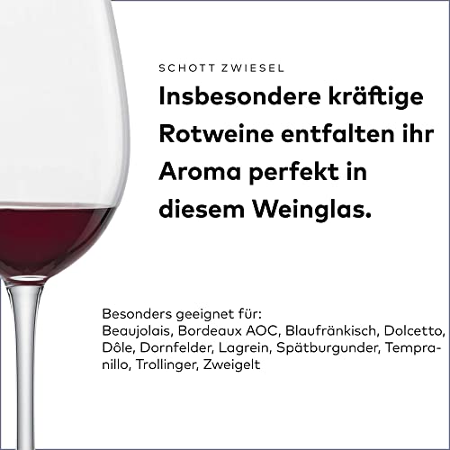 Foto von SCHOTT ZWIESEL Rotweinglas Classico (6er-Set), klassische Kristallgläser für Rotwein oder Wasser, spülmaschinenfeste Tritan-Weingläser, Made in Germany (Art.-Nr. 106220)