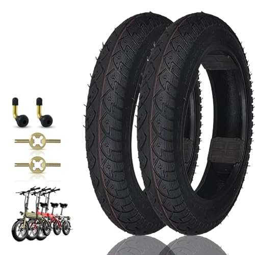 BaiWon 2er-Pack 14 Zoll Reifen Fahrradreifen, 64-254 14x2.50 Kinderfahrrad Reifen Mountainbike Außenreifen Balance Reifen Fahrradzubehör fur BMX MTB Kinder Fahrrad, 14 Zoll Tubeless Reifen