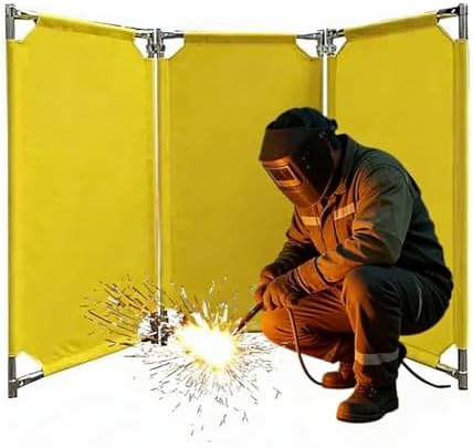 1 Panel Welding Sn, Portable Fire Resint ain with inless Steel e, Foldable Spark Guard for Worhop Fac Safe(58x120cm)