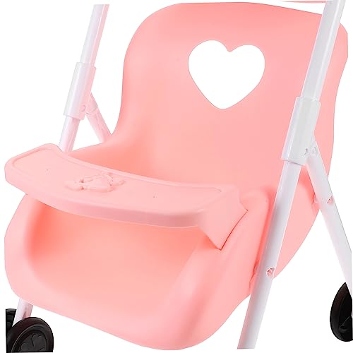 CLISPEED Puppenwagen Zubehör Beweglicher Puppenwagen Kinderwagen für Puppenhaus Dekoration Leichtes Design für Rollenspiele und DIY Bastelprojekte – Bild 6