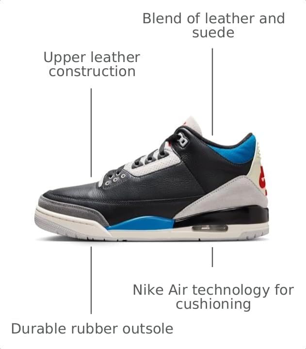 Image of Nike Men's Air Jordan 3 Retro Sneakers