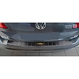 Avisa Protection de seuil arrière inox noir compatible avec Volkswagen Golf VII Sportsvan 2014- 'Ribs'